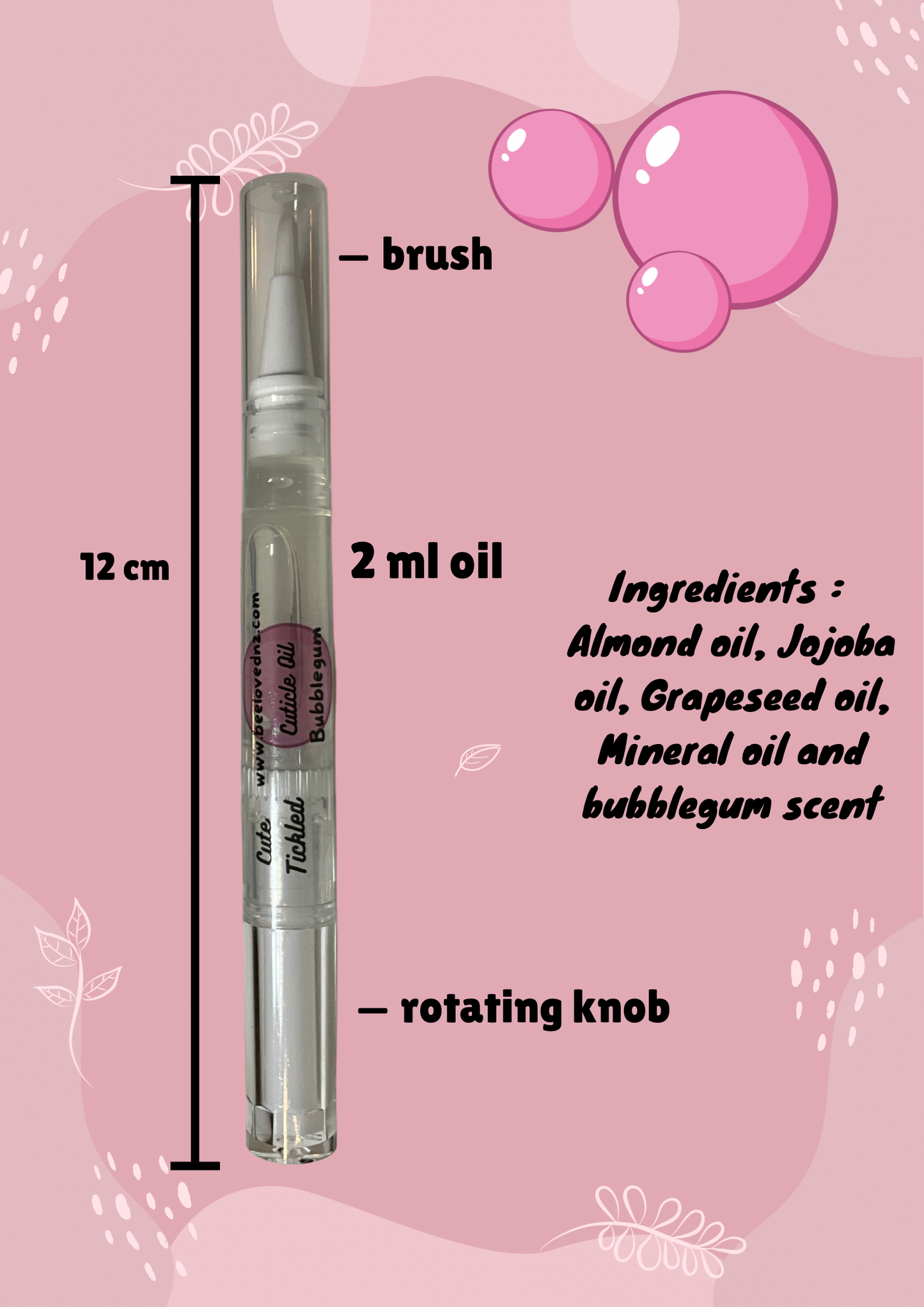 CUTICLE OIL PEN - BUBBLEGUM SCENT